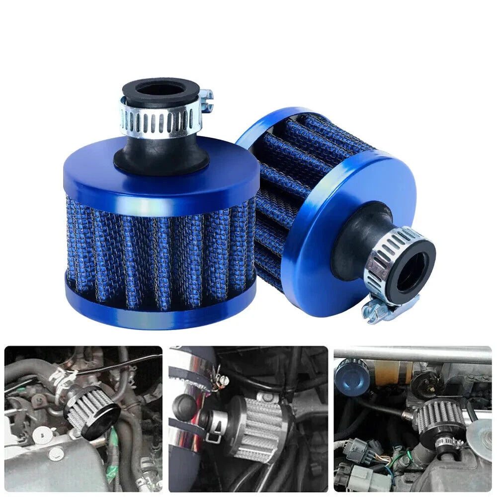 2Pcs Air Intake Filter Turbo Vent for Universal Car Breather Valve Cover