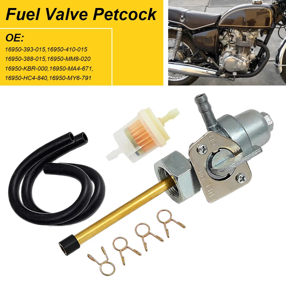 Fuel Petcock Valve for Honda ATC250ES, ATC250SX, ATC350X (1985–1987)