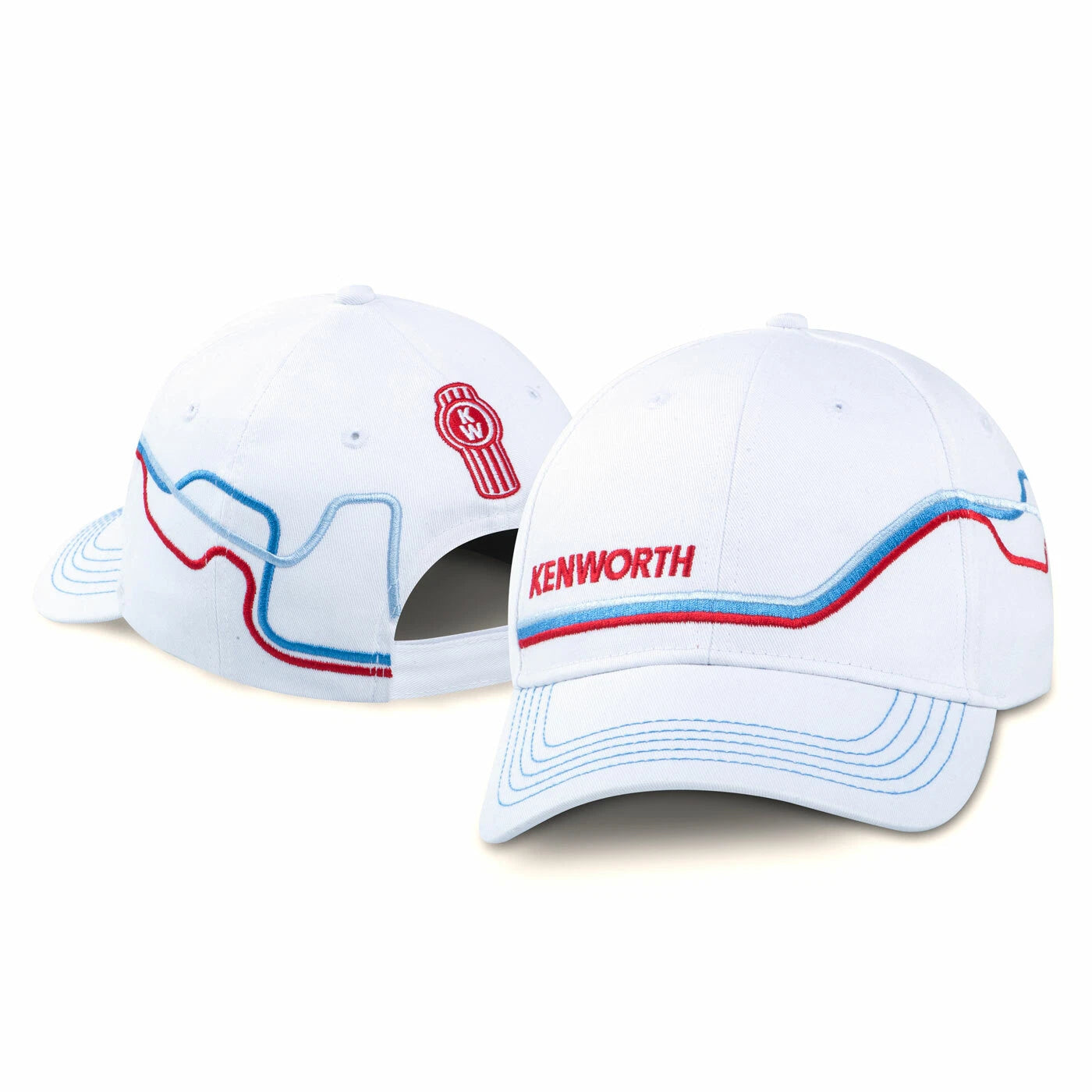 Kenworth Trucks Racing Hat/Cap Red White Blue KW