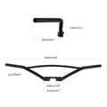 Gloss Black Speedster Handlebar for Harley Davidson UL (1938–1945) G (1936–1958)