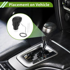 Gear Shift Knob Cover for Toyota CH-R (2018–2022) Pebbled Black Faux Leather