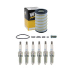 Wix Engine Oil Filter & NGK 6 Laser Platinum Spark Plugs for W204 C300 (2008–2015)
