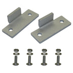 Dust Cover Hinge Kit for Technics SL-D2 (Aluminum Silver)