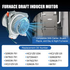 Draft Inducer Motor for Carrier HC21ZE125A