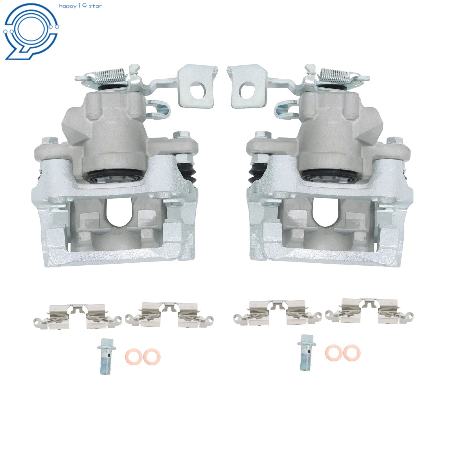 Set of 2 Rear Disc Brake Calipers w/ Bracket for Scion xB (2008–2015)