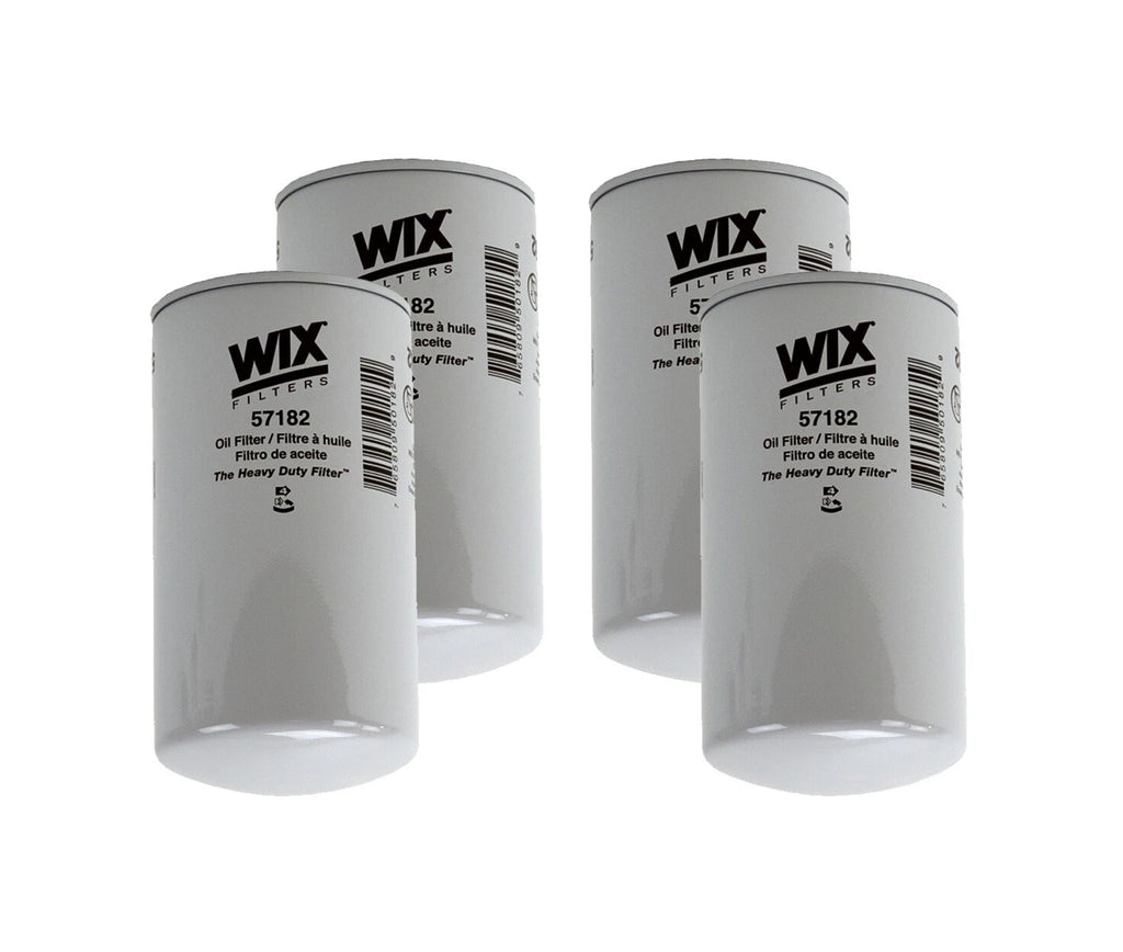 Set of 4 Engine Oil Filters for Ford Freightliner IC Peterbilt (Turbo)