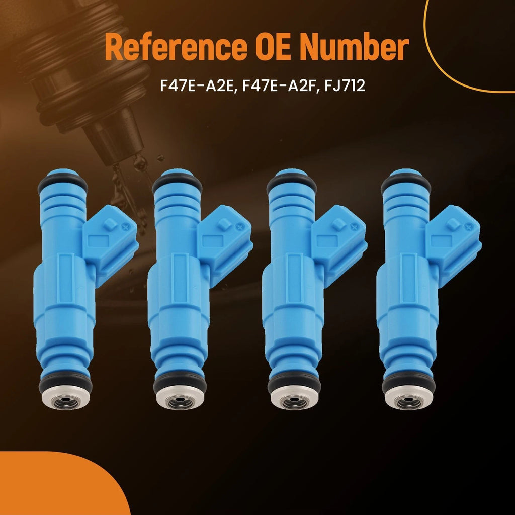 Set of 4 Fuel Injectors for Mazda B2300 2.3L SOHC (1994–1997) FJ712