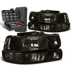 Smoked/Clear Side Headlight Bumper Lamps for Chevy Silverado (1999–2002)