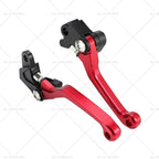 CNC Pivot Brake Clutch Levers Red for Honda XR250 CR125R CRF450R CR500 (1996–2007)