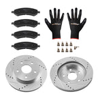 Front Brake Rotors and Ceramic Brake Pads for Dodge Durango (2007–2009)