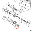 Seal Kit for Mercury Gearcase Lower Unit 30-125 HP (3 & 4-CYL.) 2/4-Stroke