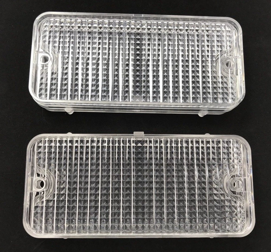 Front Clear Park Light Lamp Lenses Replacement for 1967–1968 Chevy Pickup Truck