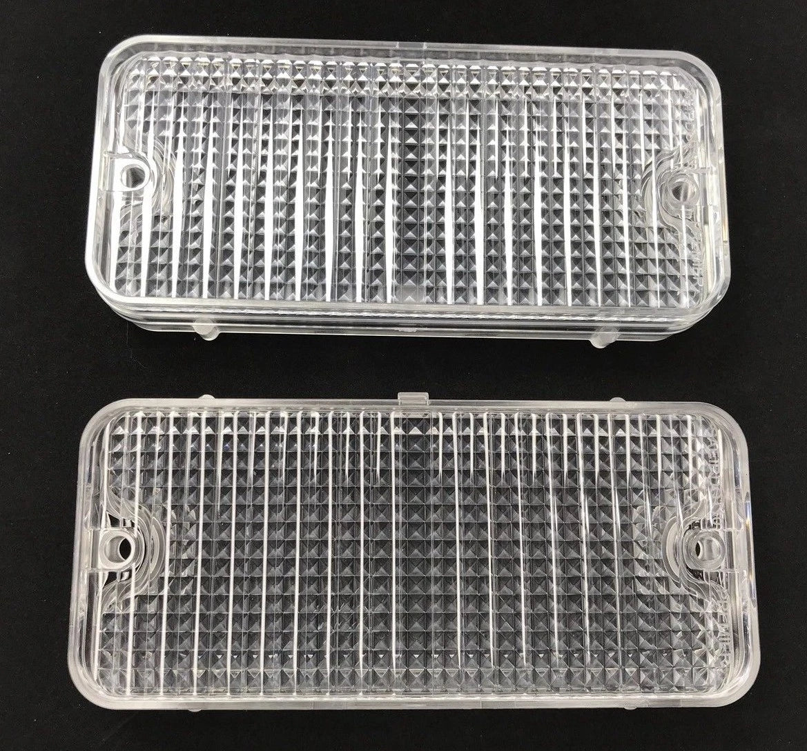 Front Clear Park Light Lamp Lenses Replacement for 1967–1968 Chevy Pickup Truck