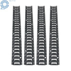 Set of 4 E-Track Tie Down Rails for Garages Trucks (Coated Steel)