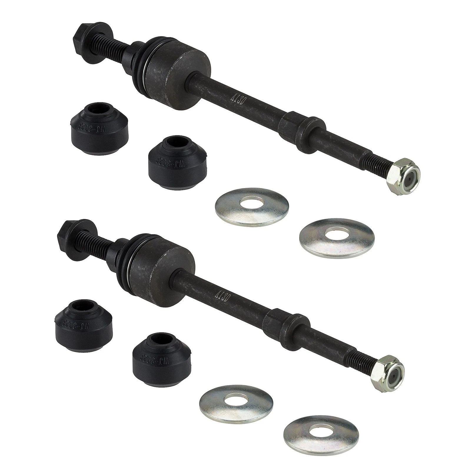Set of 2 Front Stabilizer Bar Link Kits for Dodge Ram 1500 3500 (RWD)