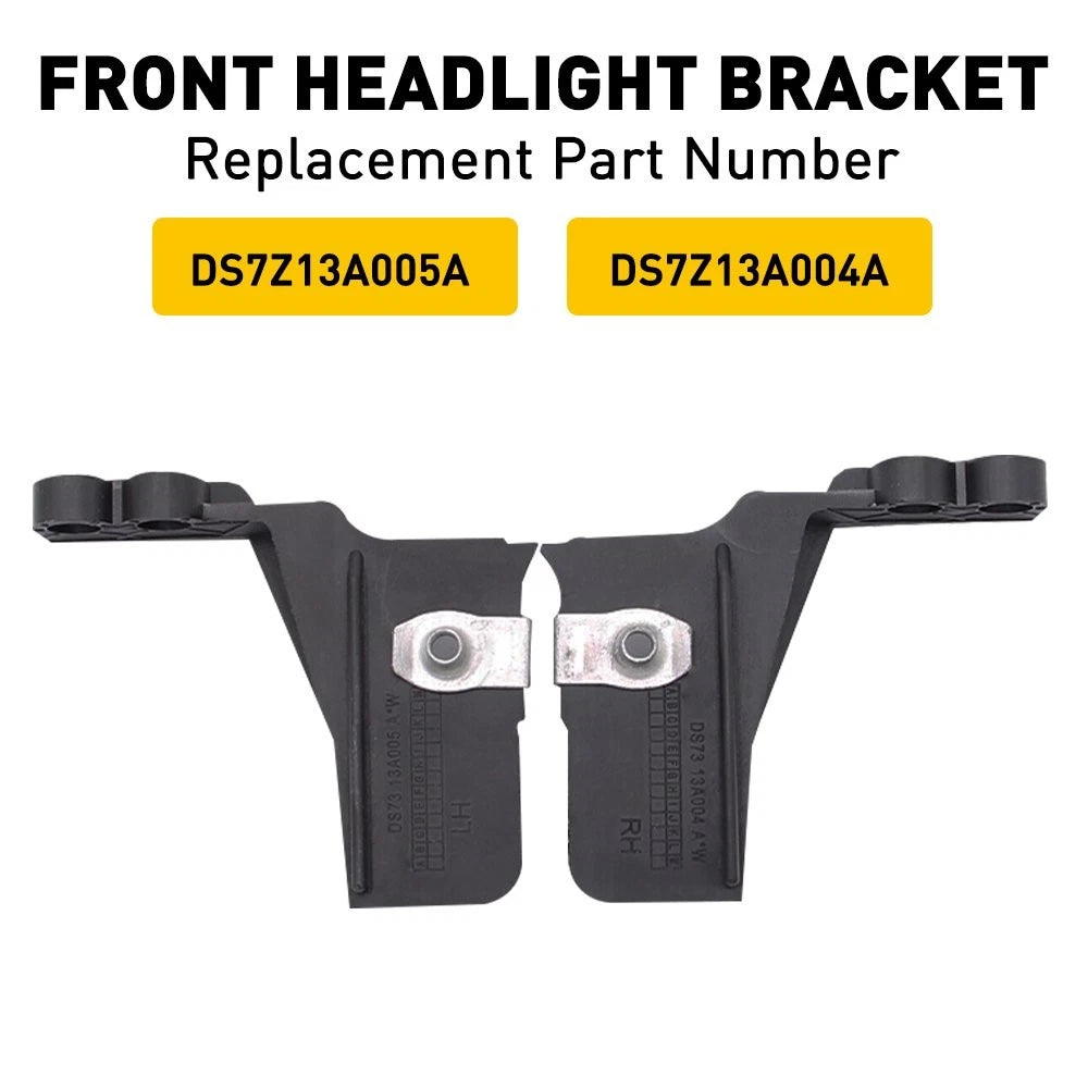 Set of 2 Headlight Lamp Mount Brackets for Ford Fusion Lincoln MKZ (2013–2016)