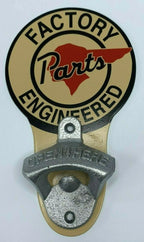 Vintage Style Pontiac Factory Engineered Wall Mount Bottle Opener Sign