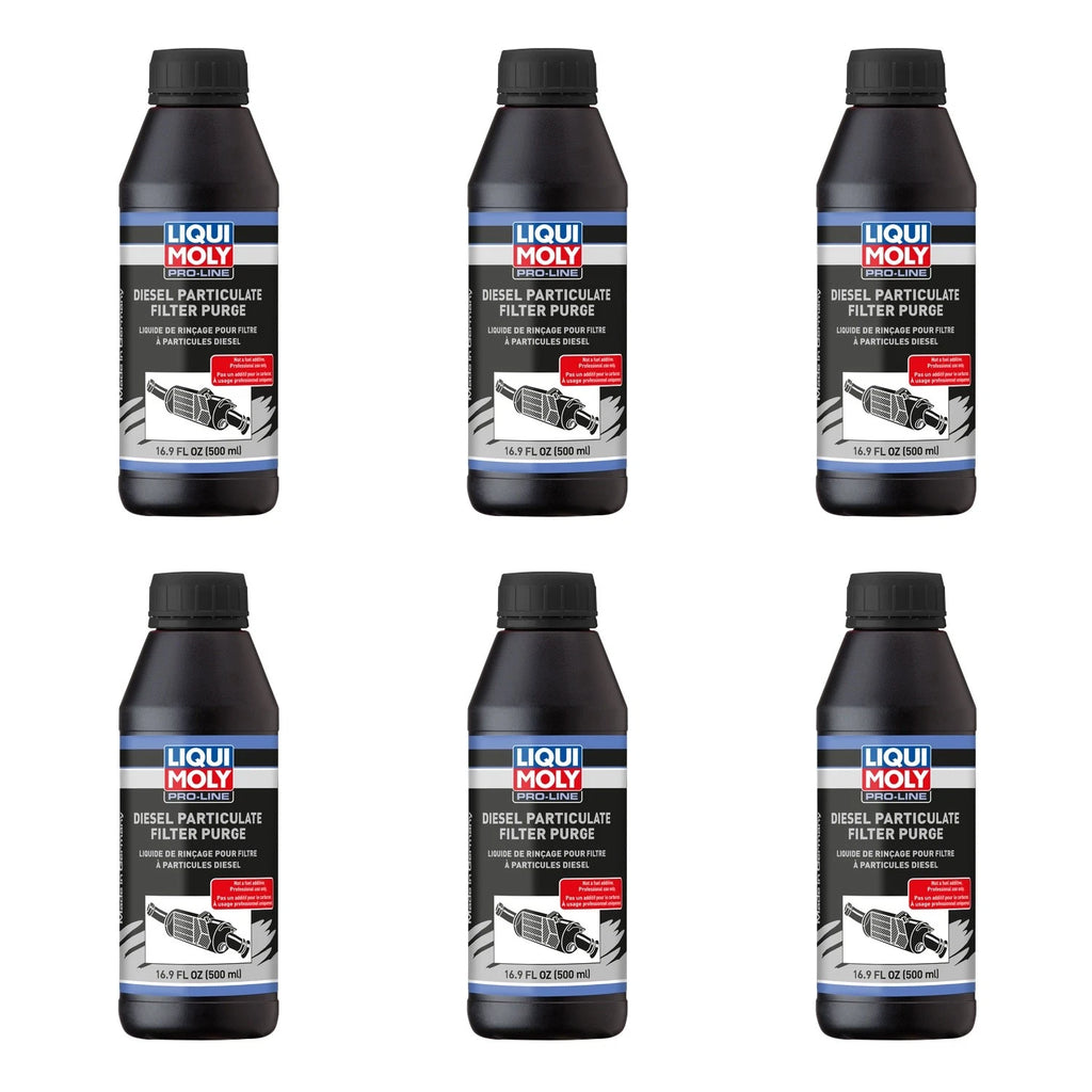 Set of 6 Liqui Moly Pro-Line Diesel Particulate Filter DPF Purge Fluid 500ml