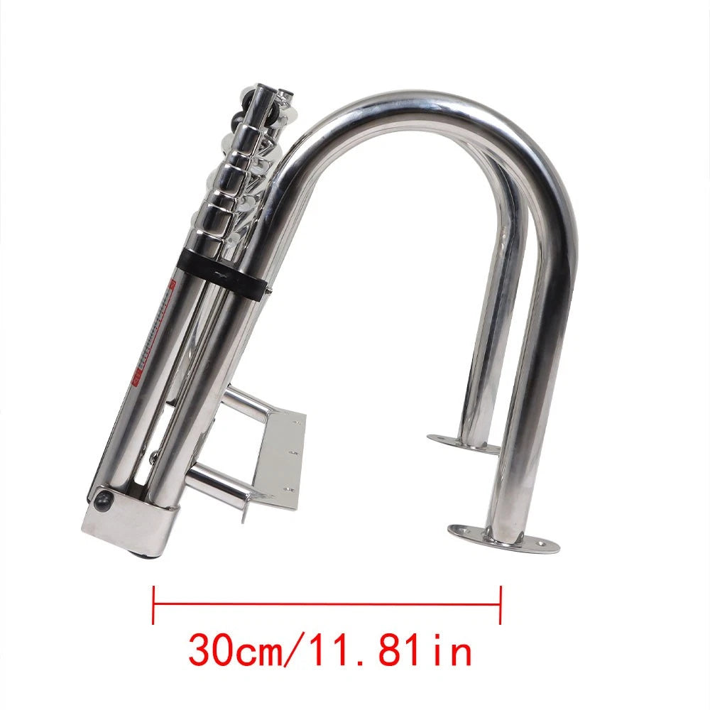 Set of 4 Stainless Steel Telescoping Boat Ladders