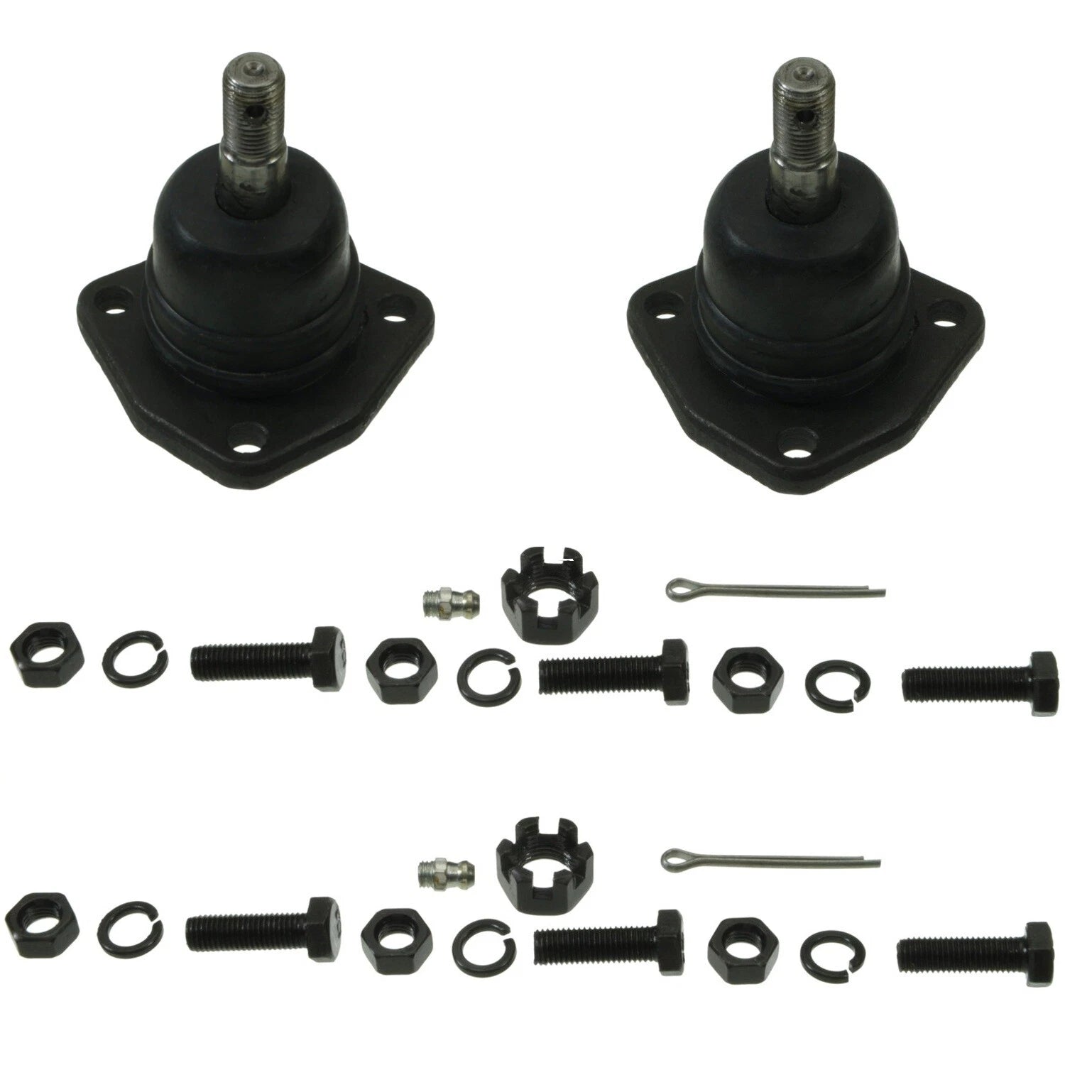 Set of 2 Front Upper Suspension Ball Joints for Chevy Bel Air Caprice Corvette (1958–1996)