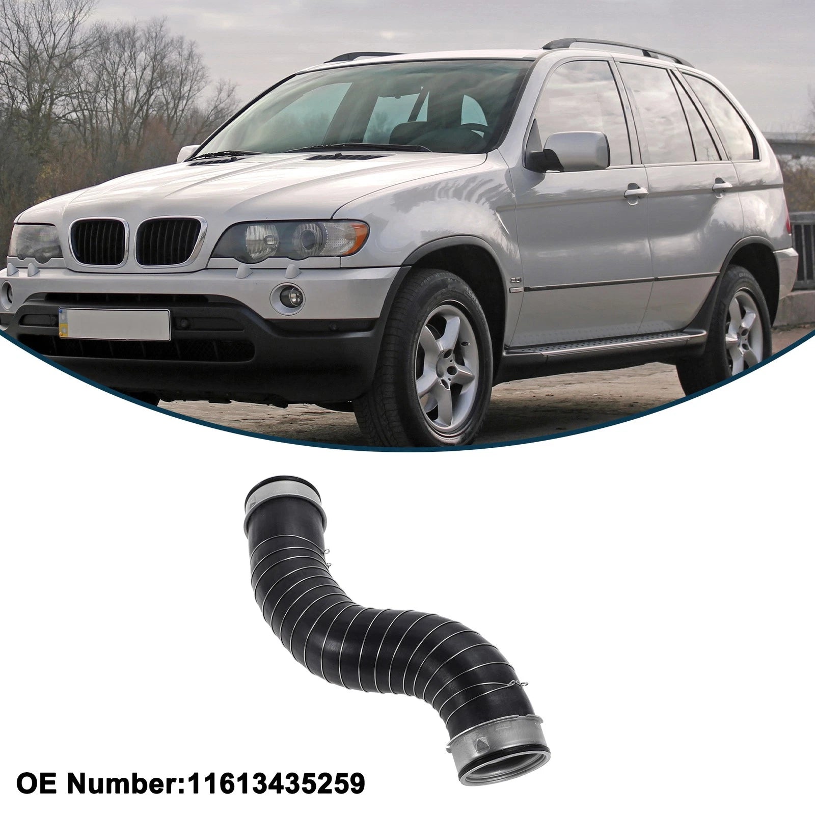Radiator Hose for BMW X3 E83 3.0D (2006–2010) No. 11613435259