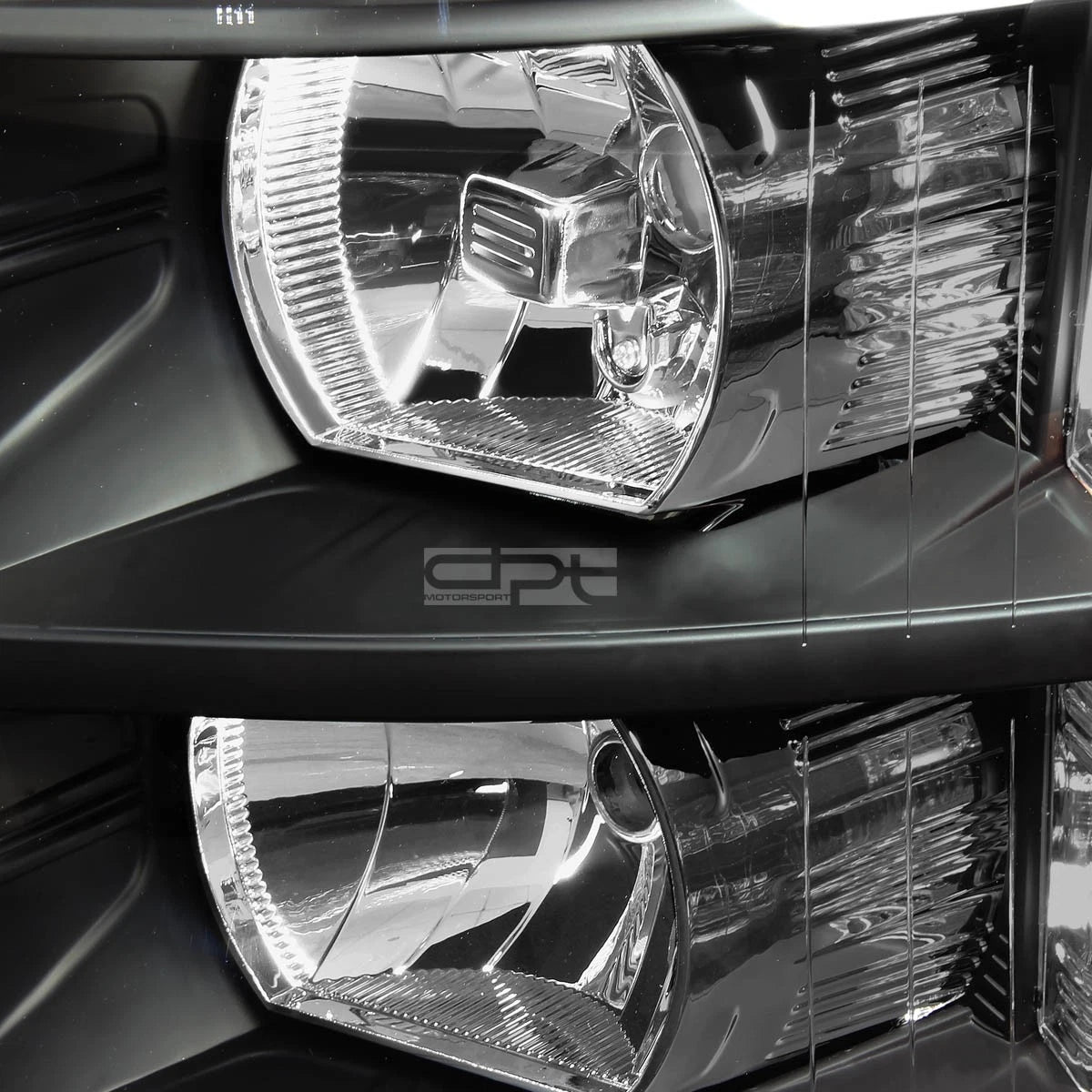 Headlight Set with Clear Turn Signal & LED Fog Light for Silverado (2007–2013)