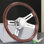 18" Woodgrain Steering Wheel for Freightliner Kenworth Peterbilt Volvo