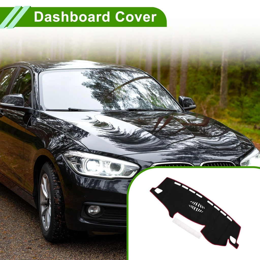Dashboard Cover Mat for BMW X3 (2011–2017) Sun Protector Black Red