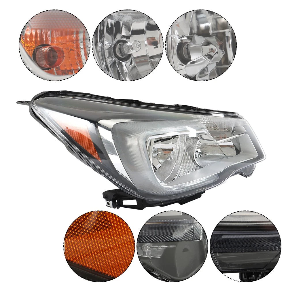 Set of 2 Clear Front Headlights for Subaru Forester (2017-2018)