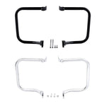 Chrome/Black Saddlebag Guard Rail Crash Bar for Harley FLST FLSTC (2000-2017)