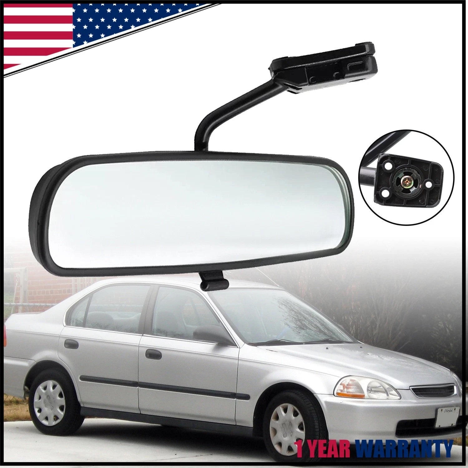 Interior Rear View Mirror for Honda Civic (1996–2000) 76430-S01-A01ZA