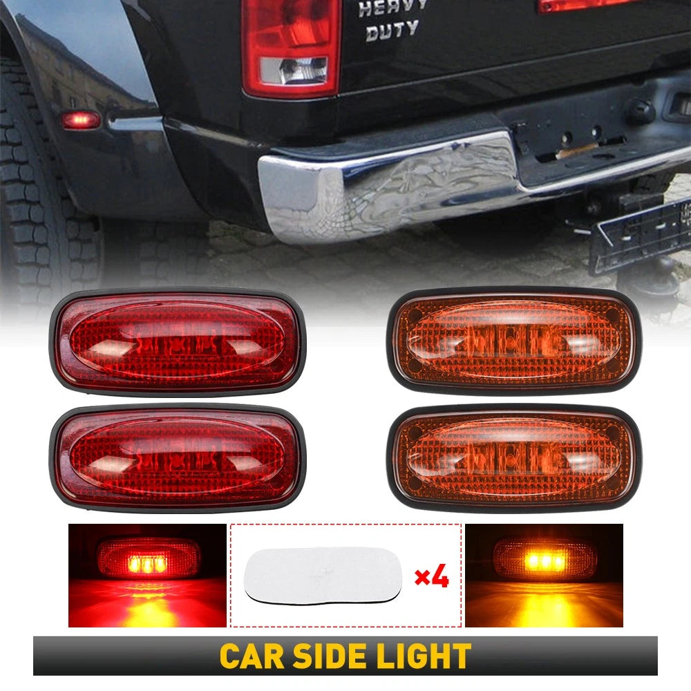 Set of 2 LED Fender Marker Lights for Dodge Ram 3500 2500 (2003–2018)