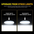 White LED Side Marker Lights for Chevy Silverado 1500 2500 HD (2001–2007)