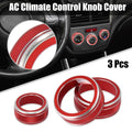 3pcs AC Climate Control Ring Knob for Subaru Forester Impreza (2014–2021)