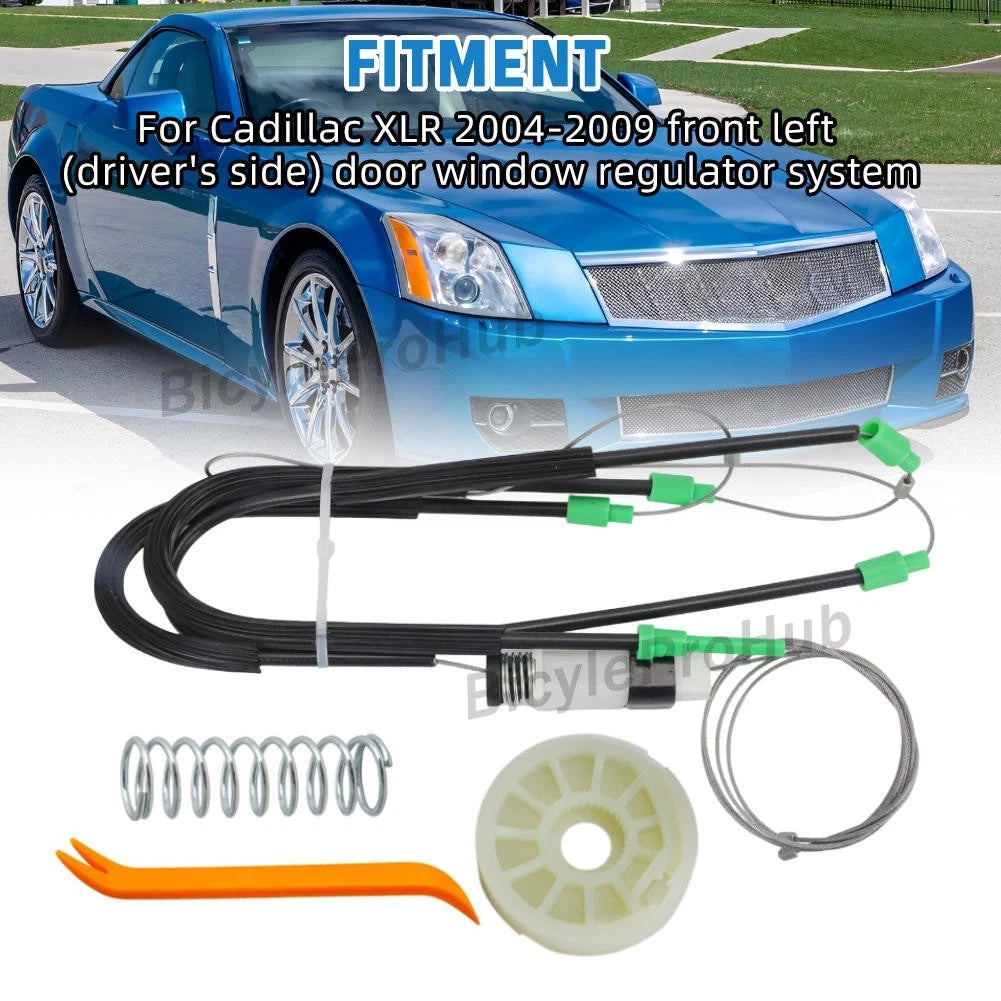 Front Left Window Regulator Repair Kit for Cadillac XLR (2004–2009)
