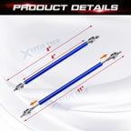 Universal 8-11" Bumper Lip Splitter Strut Rod Support Bars (2010-2020)