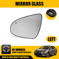 Heated Mirror Glass for Toyota Corolla Sedan (2014–2019) Driver Side