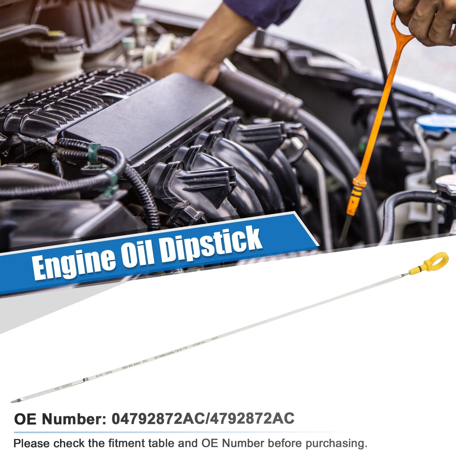 Engine Oil Dipstick for Dodge Charger R/T 5.7L V8 (2006) No. 04792872AC