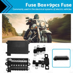 7 Way Multi Fuse Block Box Holder for Car Auto (12V–32V)