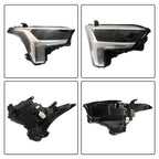 Headlight Projector for Toyota Tundra (2022–2023) Passenger Side LED Black Clear