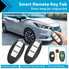2X ID46 Chip Smart Remote Key Fob for Nissan Micra Juke Note Leaf (2010–2020)