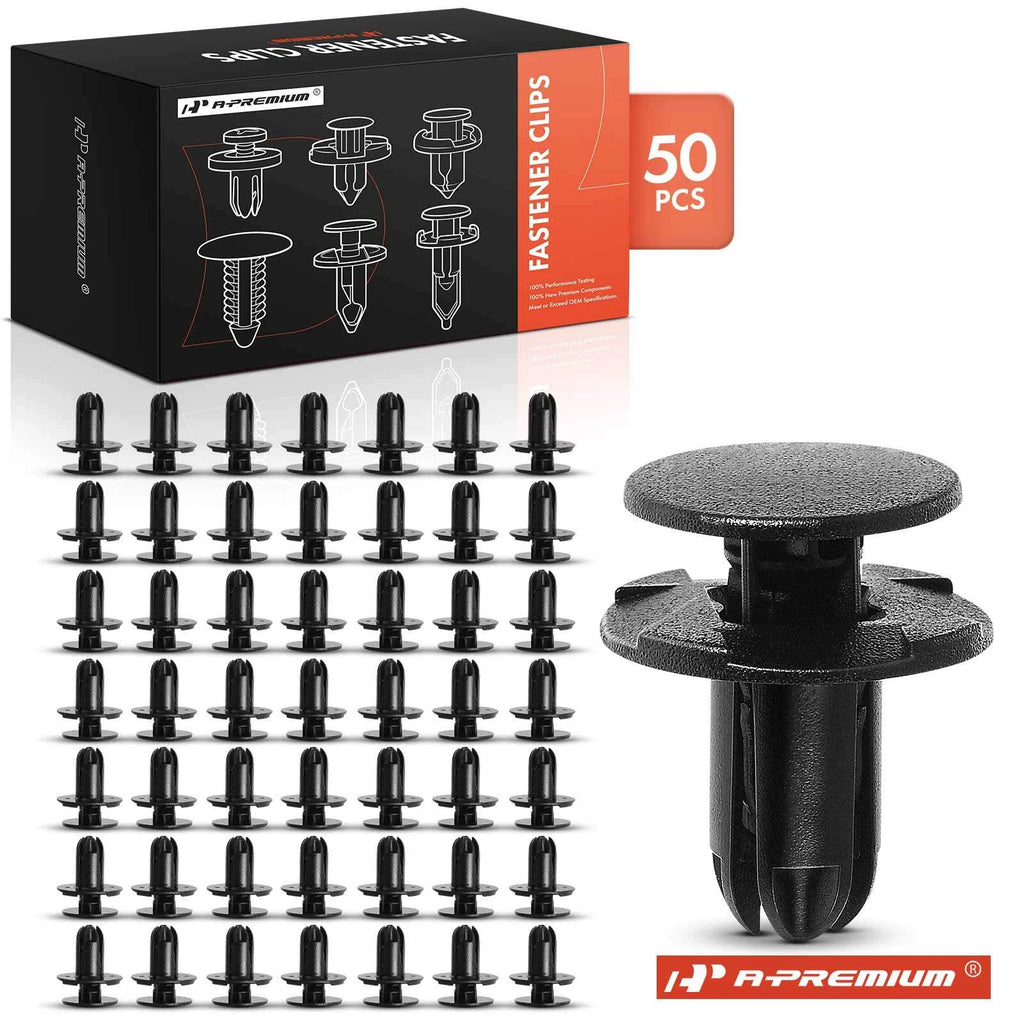 50Pcs 8mm Nylon Bumper Cover Clips for Hyundai 