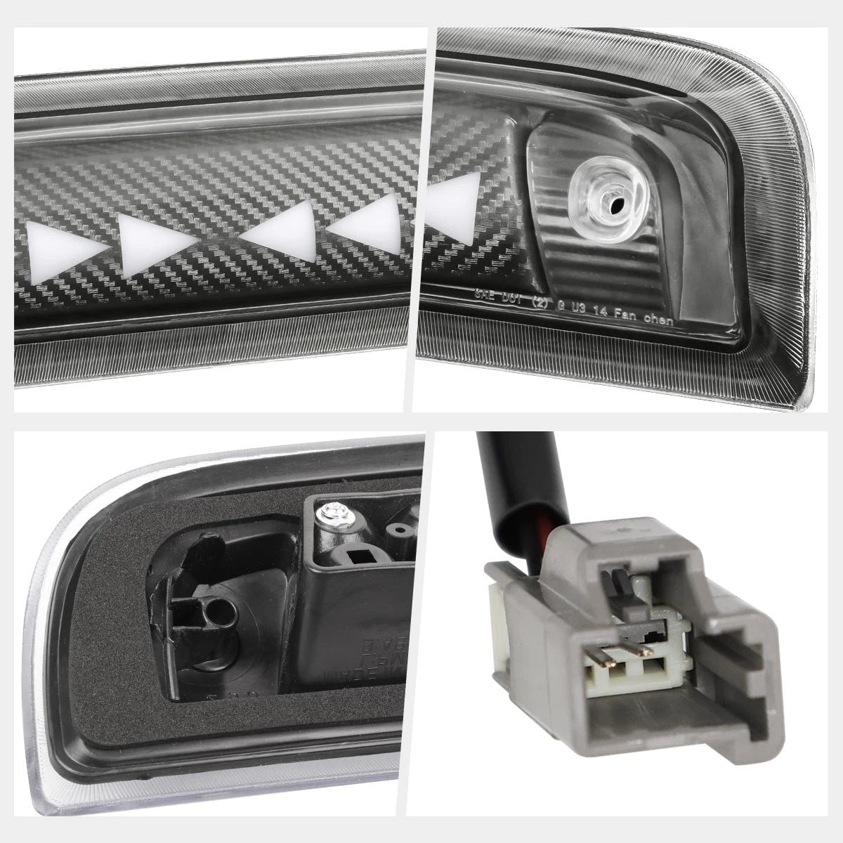 Sequential Triangle LED Third Brake Light for Silverado/Sierra (2014–2020)