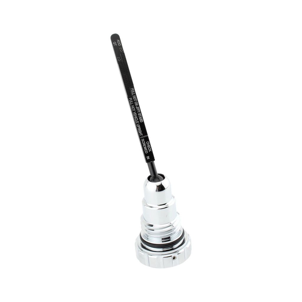 Oil Dipstick Tank Cap Plug for Harley Touring FLH/T (2007–2016) Silver