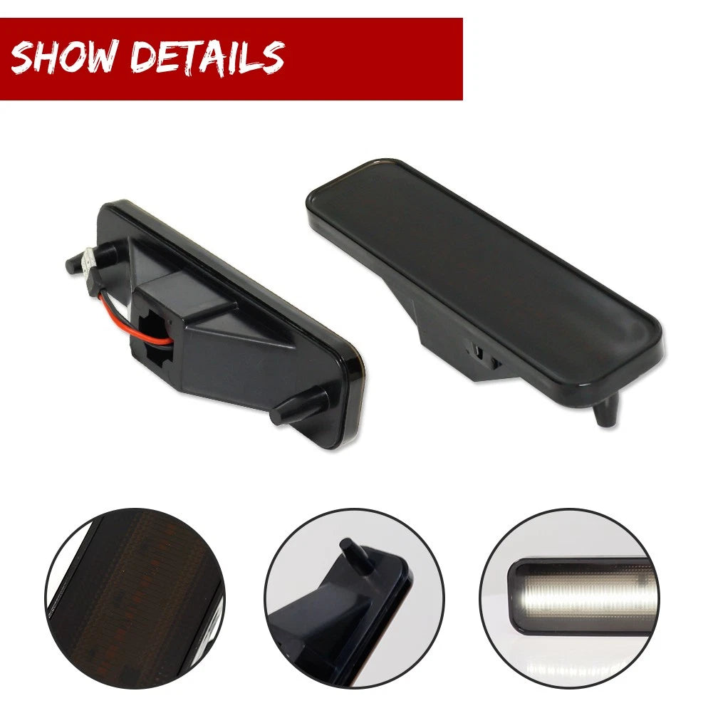 Set of 2 LED Side Marker Lights for El Camino & Caballero (1978–1987)
