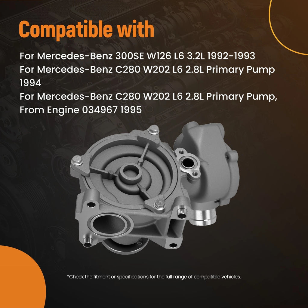 Coolant Water Pump for Mercedes-Benz S320 SL320 (1994–1999) L6 3.2L