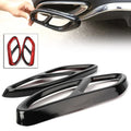 Black Exhaust Muffler Pipe Cover Trim for Benz GLC C E Class (2015-2023)