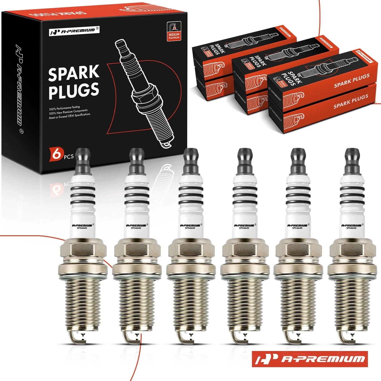 6x Iridium Platinum Spark Plugs for Hyundai Sonata (1999–2010) Santa Fe