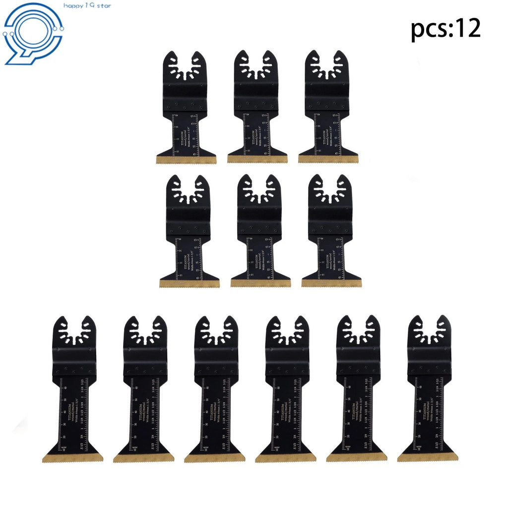 12X Titanium Oscillating Saw Blades for Universal Use (Metal Cutting)