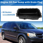 Engine Oil Pan Sump with Drain Plug for Dodge Grand Caravan (2009-2010)